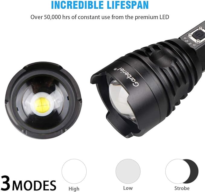 كشاف P90 LED ليزر قابل لإعادة الشحن