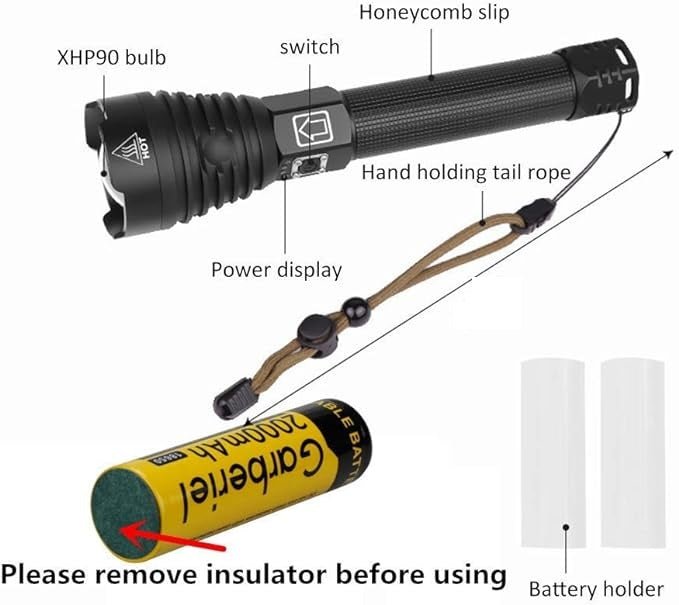 كشاف P90 LED ليزر قابل لإعادة الشحن