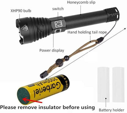 كشاف P90 LED ليزر قابل لإعادة الشحن