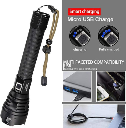 كشاف P90 LED ليزر قابل لإعادة الشحن