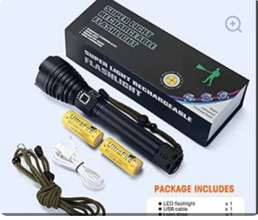 كشاف P90 LED ليزر قابل لإعادة الشحن