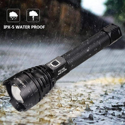 كشاف P90 LED ليزر قابل لإعادة الشحن